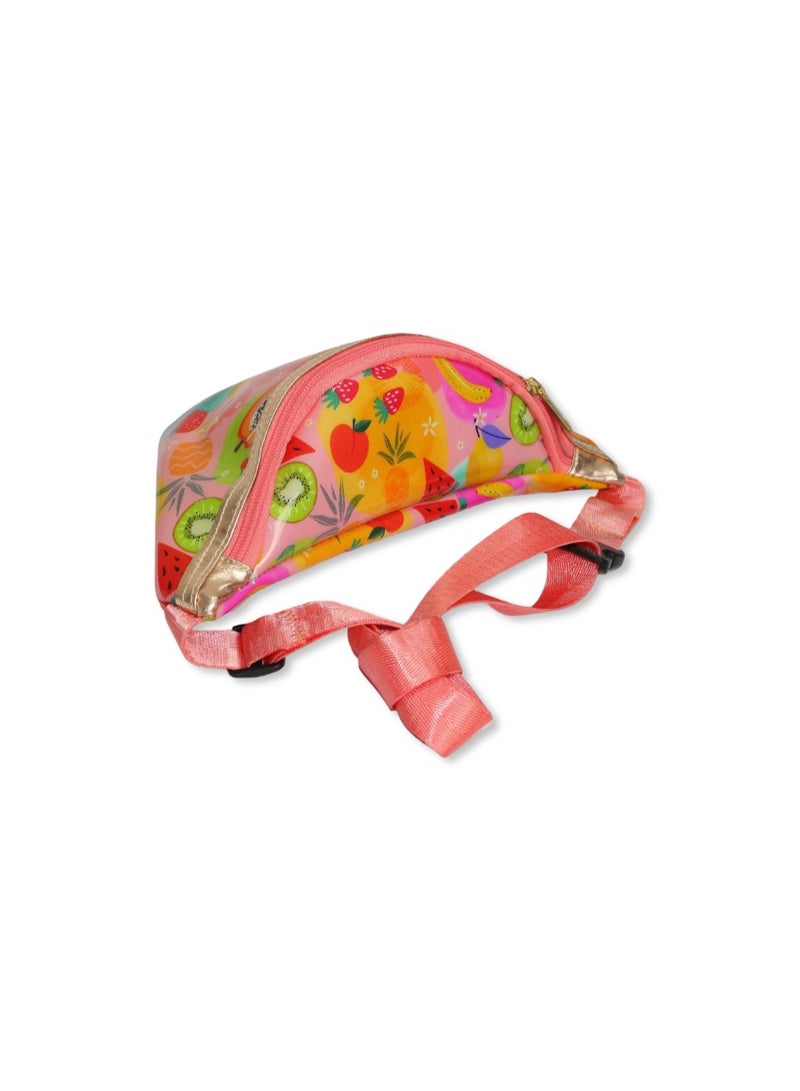 فانسي حقيبة خصر للبنات - تصميم سمك السلمون مع الفواكه - Image 2